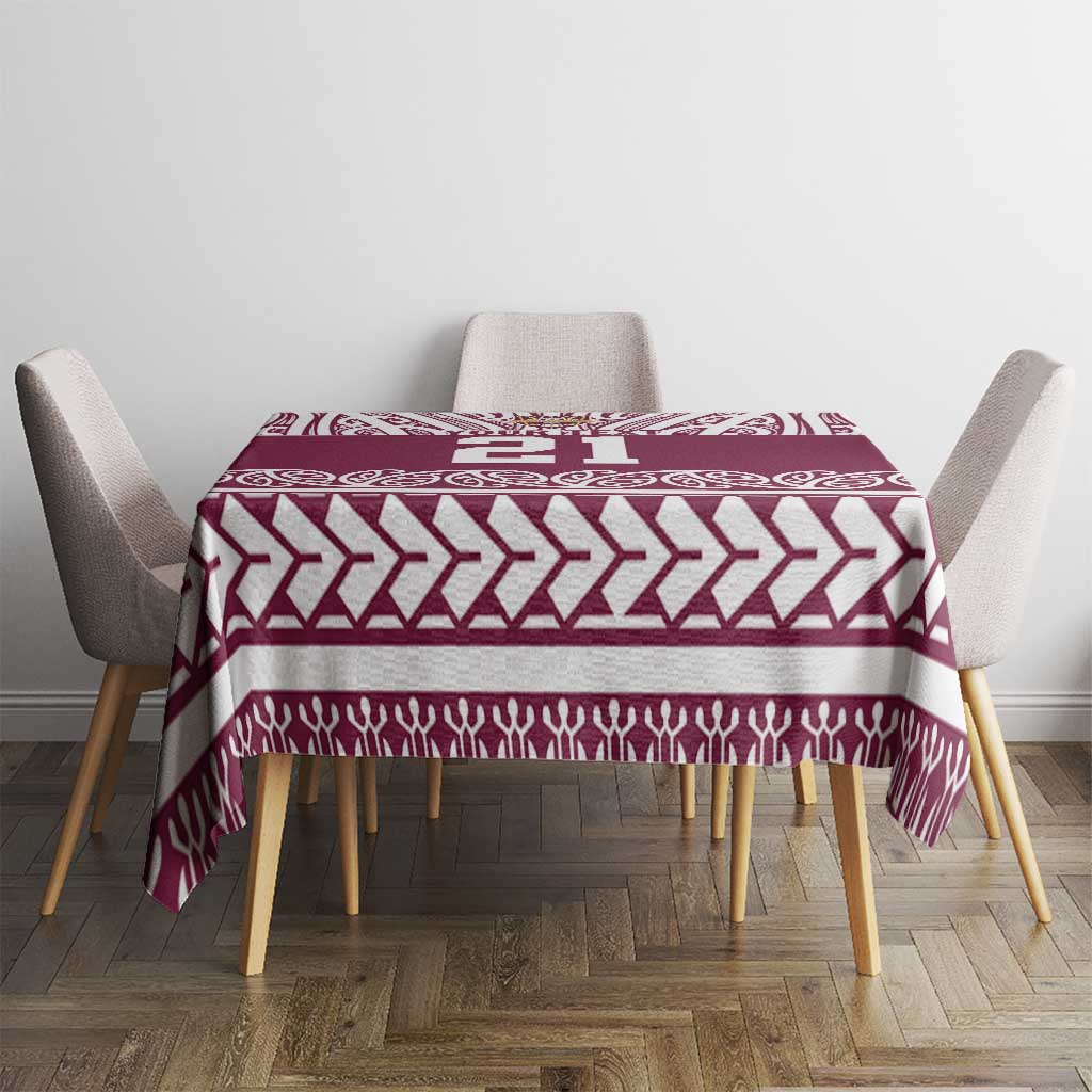 Queensland Maori Nga Hau E Wha Custom Tablecloth Polynesian Maori Tribal Pattern LT9 - Polynesian Pride