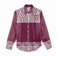 Queensland Maori Nga Hau E Wha Custom Women Casual Shirt Polynesian Maori Tribal Pattern