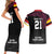 Queensland Papua New Guinea Custom Couples Matching Short Sleeve Bodycon Dress and Hawaiian Shirt All Black Pacific PNG Tribal Style