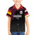 Queensland Papua New Guinea Custom Family Matching Puletasi and Hawaiian Shirt All Black Pacific PNG Tribal Style