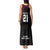 Queensland Papua New Guinea Custom Tank Maxi Dress All Black Pacific PNG Tribal Style