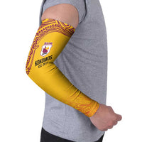 Queensland Papua New Guinea Custom Arm Sleeves All Gold Pacific PNG Tribal Style - Polynesian Pride