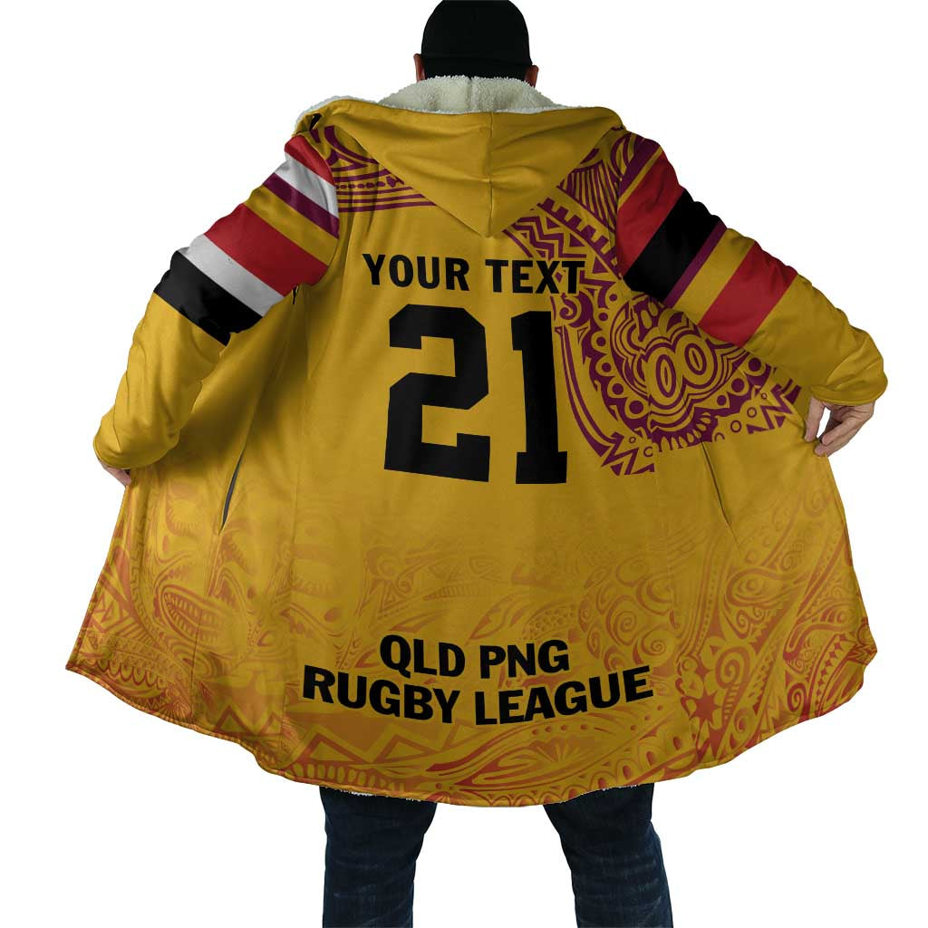 Queensland Papua New Guinea Custom Cloak All Gold Pacific PNG Tribal Style - Polynesian Pride