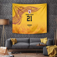 Queensland Papua New Guinea Custom Tapestry All Gold Pacific PNG Tribal Style