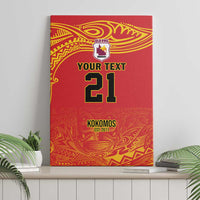 Queensland Papua New Guinea Custom Canvas Wall Art All Red Pacific PNG Tribal Style LT9 - Polynesian Pride