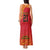 Queensland Papua New Guinea Custom Tank Maxi Dress All Red Pacific PNG Tribal Style