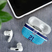 Queensland Samoa Custom AirPods Case Blue Pacific Polynesian Tribal Pattern LT9 - Polynesian Pride