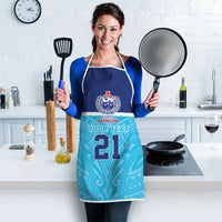 Queensland Samoa Custom Apron Blue Pacific Polynesian Tribal Pattern LT9 - Polynesian Pride