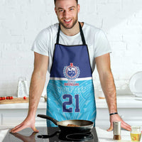 Queensland Samoa Custom Apron Blue Pacific Polynesian Tribal Pattern LT9 - Polynesian Pride