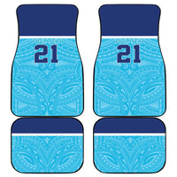 Queensland Samoa Custom Car Mats Blue Pacific Polynesian Tribal Pattern LT9 - Polynesian Pride