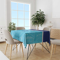 Queensland Samoa Custom Tablecloth Blue Pacific Polynesian Tribal Pattern LT9 - Polynesian Pride