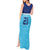 Queensland Samoa Custom Tank Maxi Dress Blue Pacific Polynesian Tribal Pattern