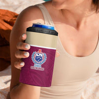 Queensland Samoa Custom 4 in 1 Can Cooler Tumbler Maroon Pacific Polynesian Tribal Pattern LT9 - Polynesian Pride
