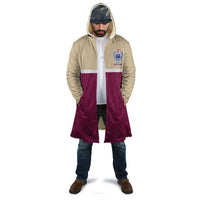 Queensland Samoa Custom Cloak Maroon Pacific Polynesian Tribal Pattern - Polynesian Pride