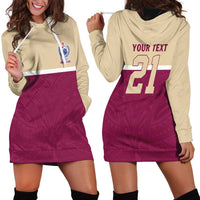 Queensland Samoa Custom Hoodie Dress Maroon Pacific Polynesian Tribal Pattern LT9 - Polynesian Pride