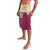 Queensland Samoa Custom Lavalava Maroon Pacific Polynesian Tribal Pattern