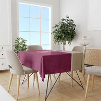 Queensland Samoa Custom Tablecloth Maroon Pacific Polynesian Tribal Pattern LT9 - Polynesian Pride