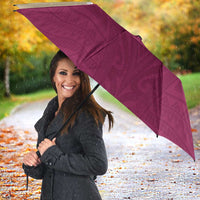 Queensland Samoa Custom Umbrella Maroon Pacific Polynesian Tribal Pattern LT9 - Polynesian Pride
