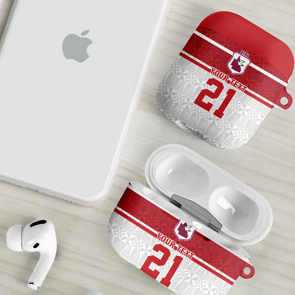 Queensland Tonga Custom AirPods Case QLD with Tongan Ngatu Pattern LT9 - Polynesian Pride