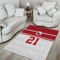Queensland Tonga Custom Area Rug QLD with Tongan Ngatu Pattern