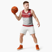 Queensland Tonga Custom Basketball Jersey QLD with Tongan Ngatu Pattern LT9 - Polynesian Pride