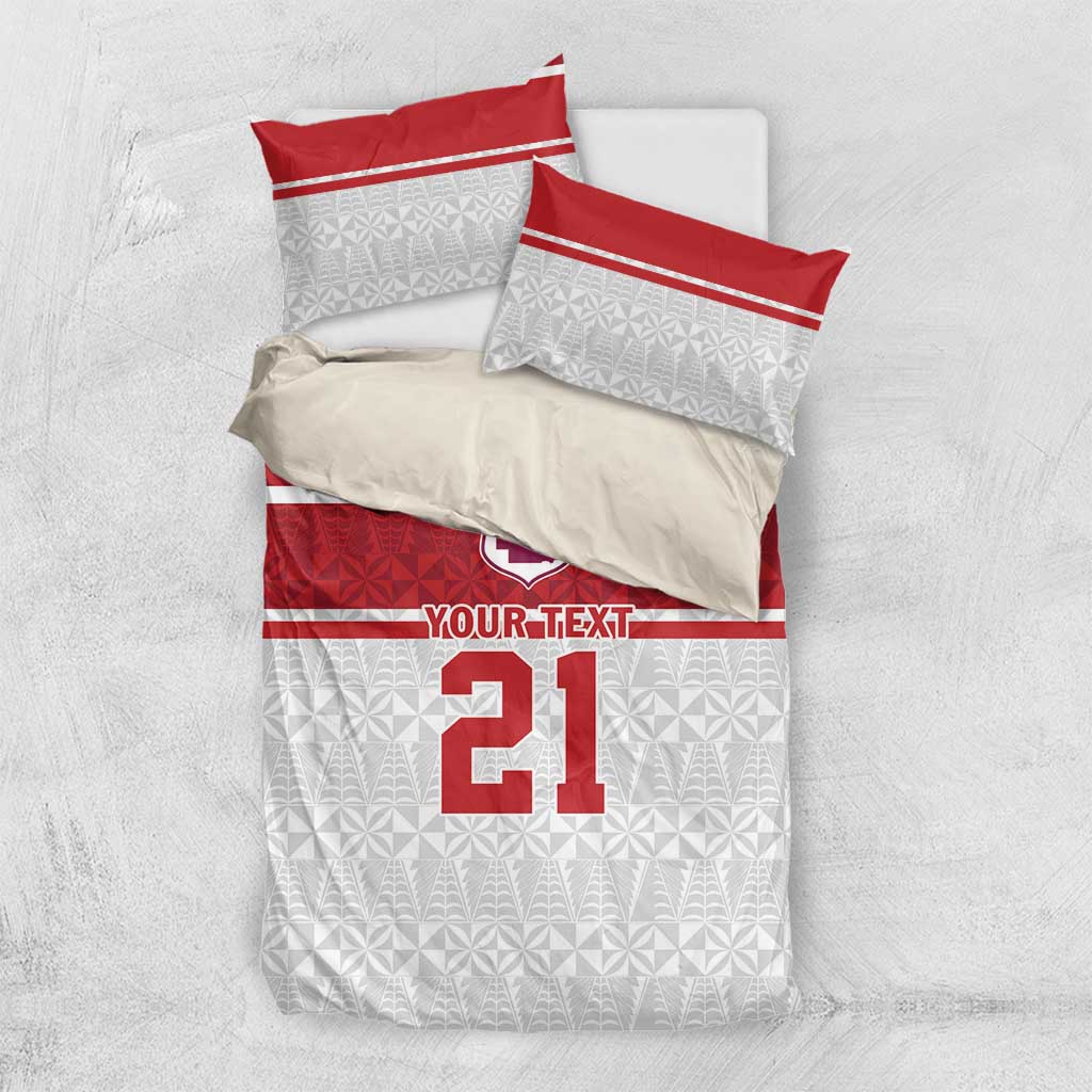 Queensland Tonga Custom Bedding Set QLD with Tongan Ngatu Pattern