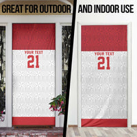 Queensland Tonga Custom Door Cover QLD with Tongan Ngatu Pattern LT9 - Polynesian Pride