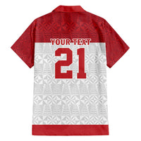 Queensland Tonga Custom Hawaiian Shirt QLD with Tongan Ngatu Pattern LT9 - Polynesian Pride