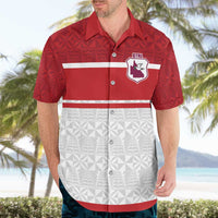 Queensland Tonga Custom Hawaiian Shirt QLD with Tongan Ngatu Pattern LT9 - Polynesian Pride
