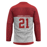 Queensland Tonga Custom Hockey Jersey QLD with Tongan Ngatu Pattern LT9 - Polynesian Pride
