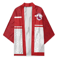 Queensland Tonga Custom Kimono QLD with Tongan Ngatu Pattern LT9 Unisex Red - Polynesian Pride