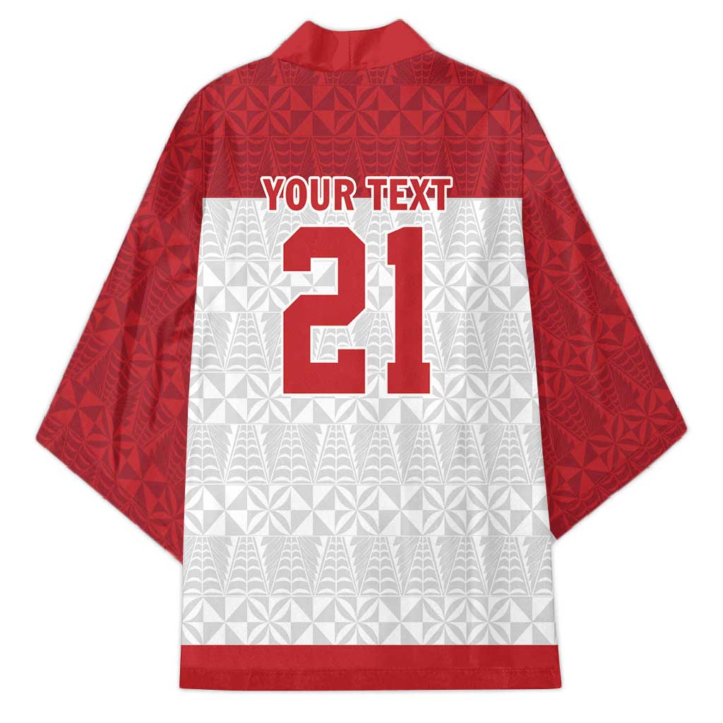 Queensland Tonga Custom Kimono QLD with Tongan Ngatu Pattern LT9 - Polynesian Pride