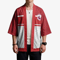 Queensland Tonga Custom Kimono QLD with Tongan Ngatu Pattern LT9 - Polynesian Pride