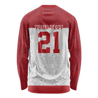 Queensland Tonga Custom Long Sleeve Shirt QLD with Tongan Ngatu Pattern LT9 - Polynesian Pride