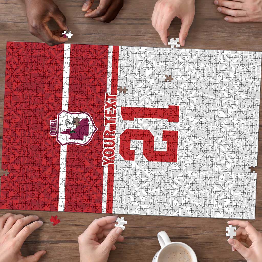 Queensland Tonga Custom Puzzle QLD with Tongan Ngatu Pattern LT9 - Polynesian Pride