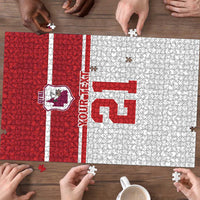 Queensland Tonga Custom Puzzle QLD with Tongan Ngatu Pattern LT9 - Polynesian Pride