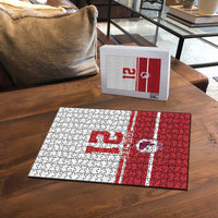 Queensland Tonga Custom Puzzle QLD with Tongan Ngatu Pattern LT9 - Polynesian Pride