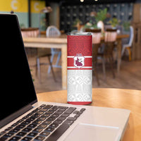 Queensland Tonga Custom Skinny Tumbler QLD with Tongan Ngatu Pattern