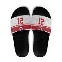 Queensland Tonga Custom Slide Sandals QLD with Tongan Ngatu Pattern - Polynesian Pride