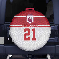 Queensland Tonga Custom Spare Tire Cover QLD with Tongan Ngatu Pattern