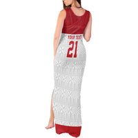Queensland Tonga Custom Tank Maxi Dress QLD with Tongan Ngatu Pattern LT9 - Polynesian Pride