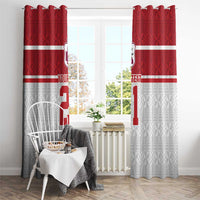 Queensland Tonga Custom Window Curtain QLD with Tongan Ngatu Pattern