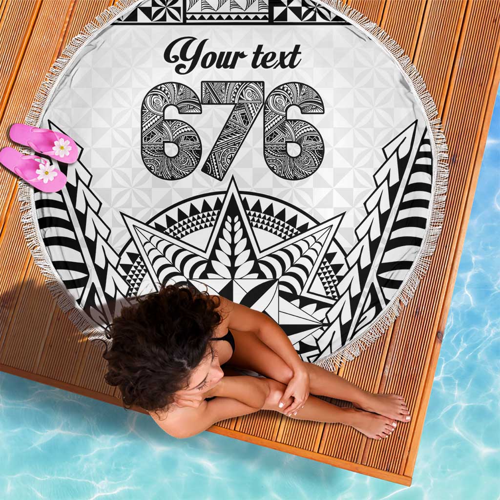 Personalised Tonga 676 Beach Blanket - Tribal Kupesi Ngatu Unique LT9 - Polynesian Pride
