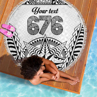 Personalised Tonga 676 Beach Blanket - Tribal Kupesi Ngatu Unique LT9 - Polynesian Pride
