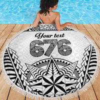 Personalised Tonga 676 Beach Blanket - Tribal Kupesi Ngatu Unique LT9 - Polynesian Pride