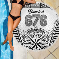 Personalised Tonga 676 Beach Blanket - Tribal Kupesi Ngatu Unique LT9 - Polynesian Pride