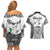 Personalised Tonga 676 Couples Matching Off Shoulder Short Dress and Hawaiian Shirt Tribal Kupesi Ngatu Unique