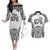 Personalised Tonga 676 Couples Matching Off The Shoulder Long Sleeve Dress and Hawaiian Shirt Tribal Kupesi Ngatu Unique