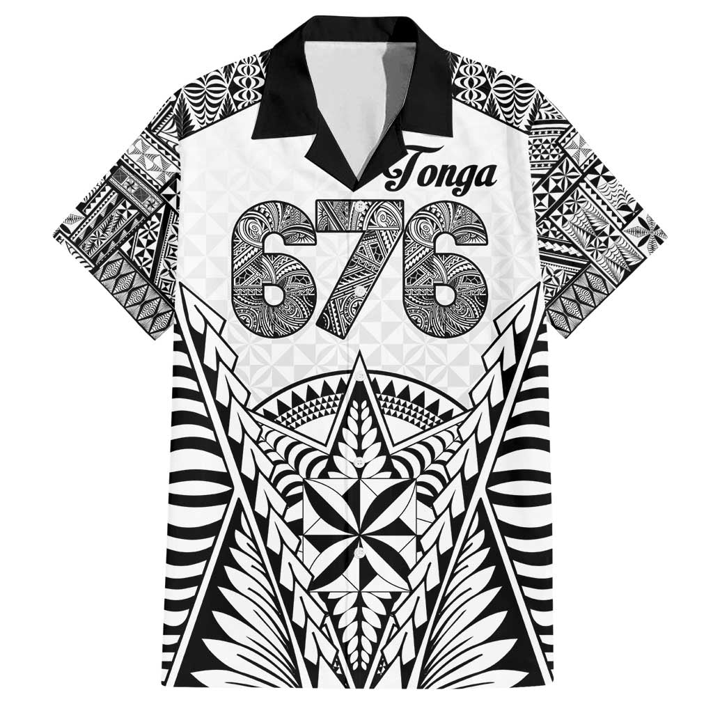 Personalised Tonga 676 Family Matching Long Sleeve Bodycon Dress and Hawaiian Shirt Tribal Kupesi Ngatu Unique LT9 Dad's Shirt - Short Sleeve White - Polynesian Pride
