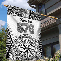 Personalised Tonga 676 Garden Flag Tribal Kupesi Ngatu Unique LT9 - Polynesian Pride